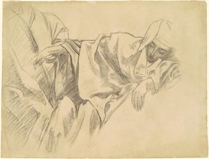 Studie af korsfæstelsen til "Femten Mysteries of the Rosenkrans" af John Singer Sargent