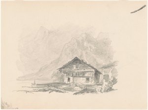 Schweizisk hytte, 1869. af John Singer Sargent