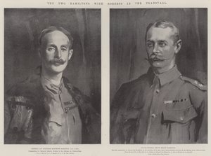 De to Hamiltons med Roberts i Transvaal af John Singer Sargent