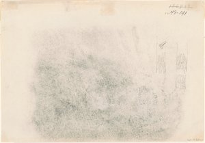 Træstammer [verso], 1868-1869. af John Singer Sargent