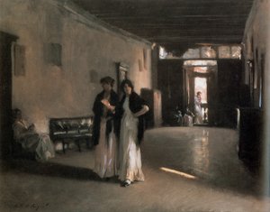 Venetiansk interiør, ca. 1880-82 (olie på lærred) af John Singer Sargent
