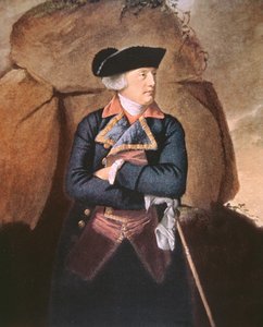 Admiral Richard Howe (farve litografi)