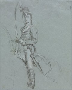 En husarofficer til hest, 1812. af John Singleton Copley