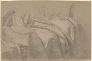 Drapery Study for "Mary and Elizabeth Royall" af John Singleton Copley
