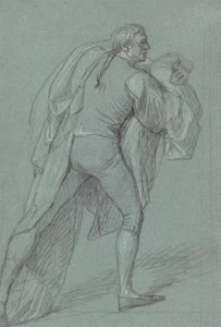 Figurstudie til maleriet af Lord Duncans sejr: Studie for sømand, der bærer det hollandske flag af John Singleton Copley