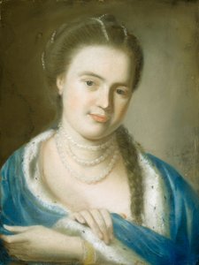Portræt af fru Gawen Brown (Elizabeth Byles), 1763