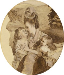 Skitse til The Copley Family af John Singleton Copley