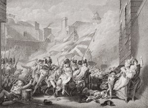 Major Peirsons død i St. Helier, der gentog Jersey fra det franske, 8. januar 1781, fra `Illustrationer af engelsk og skotsk historie