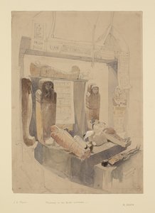 Mumier i Bristol Institution, ca. 1834 (akvarel og blyant på papir)