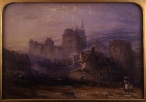 Chateau de la Tremoille, Vitre (akvarel på papir)