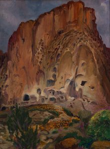 Cliff Dwellings, Pajarito af John French Sloan