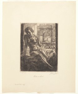 Nøgen og bue af John French Sloan