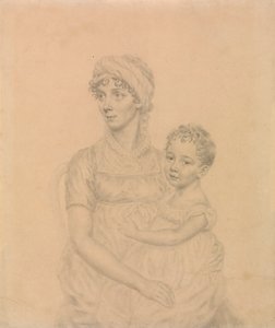 Lady Wigram med hendes spæde søn, William Pitt Wigram