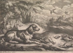 Jagthund og fasaner af John Smith
