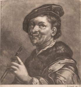 Mand, der spiller fløjte af John Smith