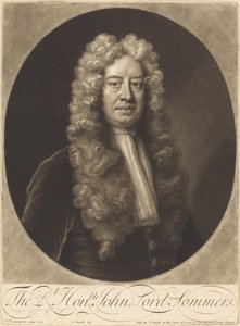 John Lord Sommers af John Smith after Jonathan Richardson, Sr.