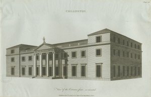 Chillington Hall: engraving, 1789dani af John Soane