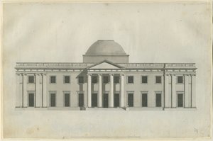 Chillington Hall: pen og vask tegning, nd [1780