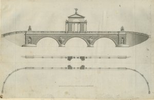 Chillington Park - Proposed Bridge: sepia tegning, nd [1789] (print)