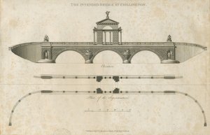 Chillington Park - Proposed Bridge: sepia drawing, nd [1789] dani