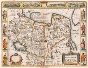 Kort over Tartariet fra 1626 af John Speed