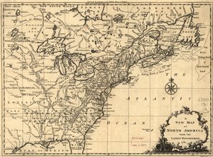Et nyt kort over Nordamerika fra de seneste opdagelser. LOC 75693504