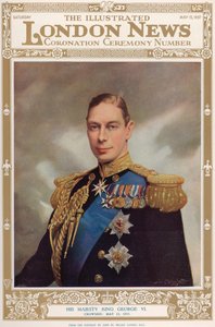 Portræt af kong George VI (1895-1952) fra 