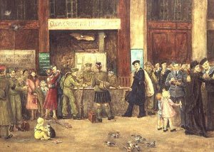 Styrkens garderobe på Waterloo Station af John Stewart Clark
