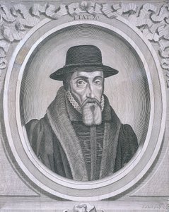 Ovalt portræt af John Foxe, c1570, c1700 af John Sturt
