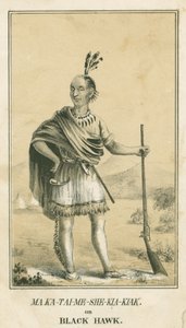 Ma Ka-Tai-Me-She-Kia-Kiak eller Black Hawk, 1840