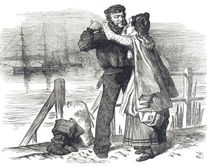 En sømands hyldest til Samuel Plimsoll (1824-1898), en engelsk politiker og socialreformator, for det arbejde, han udførte, mens han var parlamentsmedlem for Derby med at indføre lovgivning, der regulerer lastning og sødygtighed af handelsskibe af John Tenniel