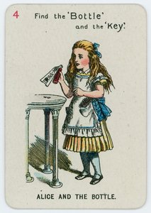 Alice og flasken af John Tenniel