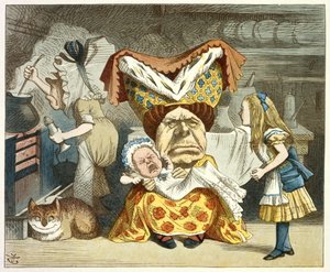 Alice og hertuginden af John Tenniel