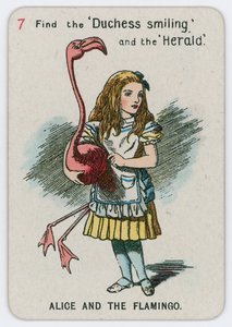 Alice og flamingoen af John Tenniel