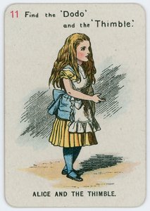 Alice og fingerbøl af John Tenniel