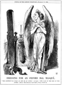 Benjamin Disraeli, britisk konservativ, tegneserie fra Punch, 1864 af John Tenniel