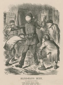 Den blinde mands buff (gravering) af John Tenniel