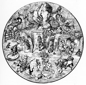 John Tenniels illustrationer fra Alice i Eventyrland af John Tenniel