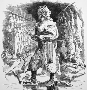 Hr. Punchs syn på den fremtidige betydning af køling af John Tenniel