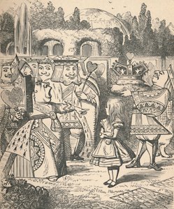 Af med hovedet! Alice og den røde dronning, 1889 af John Tenniel