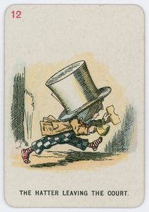 Hattemageren forlader hoffet af John Tenniel