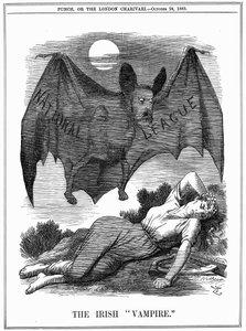 Den irske vampyr, 1885 af John Tenniel