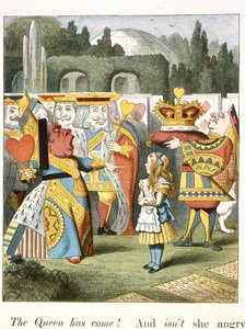 Den vrede dronning. Hjertedronningen. af John Tenniel