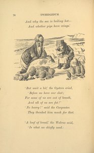 Hvalrossen og tømreren med østers. af John Tenniel