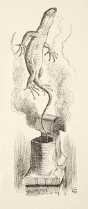There Goes Bill!, fra Alices Adventures in Wonderland af Lewis Carroll (1832 - 98), pub. 1891 af John Tenniel