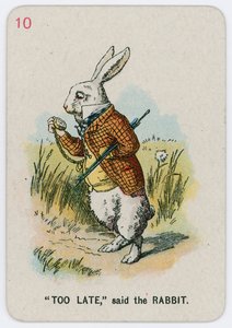 For sent, sagde kaninen af John Tenniel