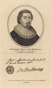 Sir George Calvert, Lord Baltimore af John Thane