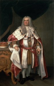 Portræt af Sir Robert Walpole (1676-1745) Earl of Orford, 1743
