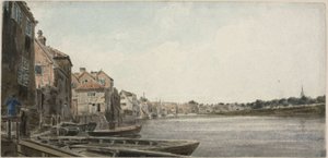 Udsigt på Wensum ved King Street, taget fra Foundary Bridge