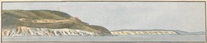 Dunmose, West by North (en af fem tegninger på en montering) af John Thomas Serres